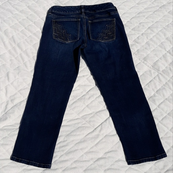 ✅WHBM Dark Denim Slim Crop Jeans,… - Picture 3 of 6